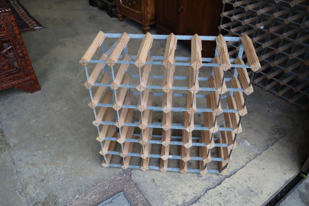 Three wine racks (total capacity 142 bottles)